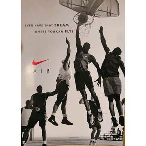 NIKE AIR MICHAEL JORDAN RARE NIKETOWN POSTCARD GREAT CONDITION COLLECTORS ITEM